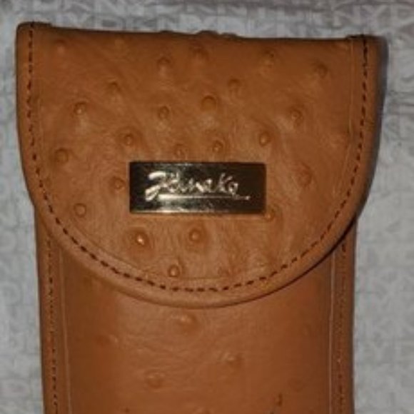 janeke comb and mirror set in leather case - Picture 1 of 2
